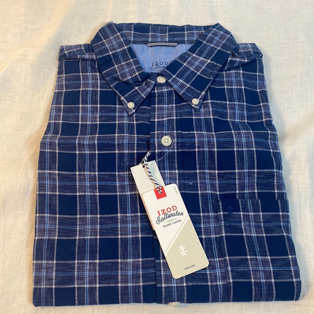 IZOD saltwaer men’s twilight blue color size X-Large T new